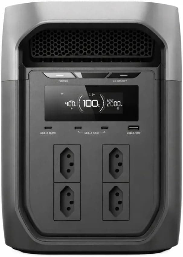Gerador solar portátil EcoFlow DELTA 3 Max de 2.048 Wh