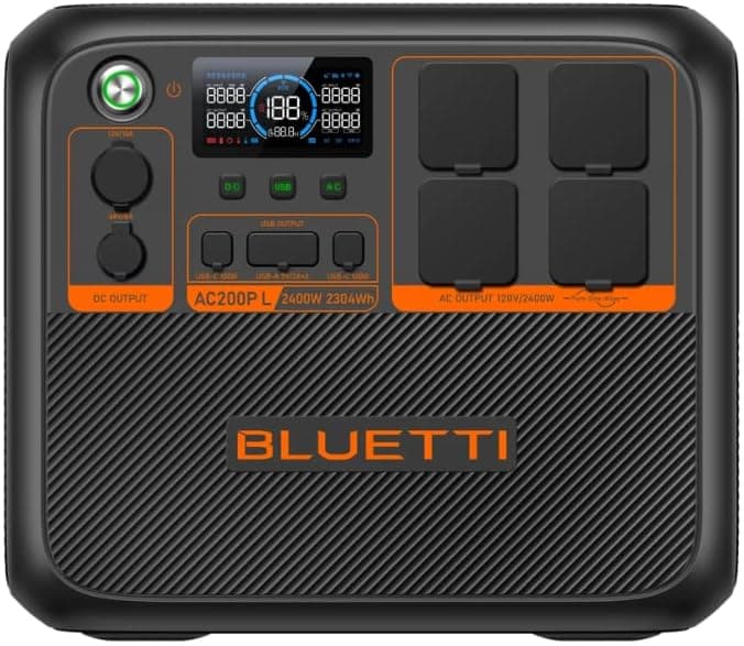 Gerador solar portátil Bluetti AC200PL de 2.304 Wh